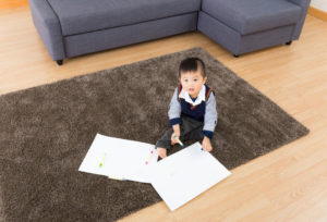 24962670 - asian baby boy drawing picture